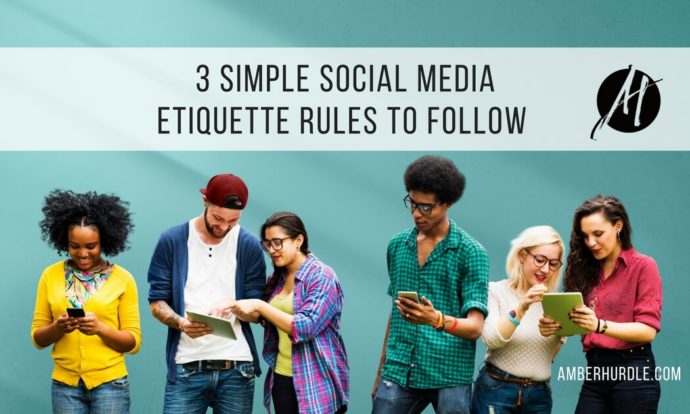 Social media etiquette rules banner image